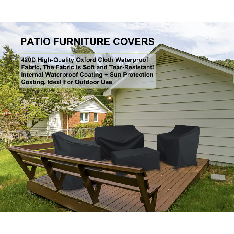 Hokku Designs Outdoor Conversation Set Cover Wayfair
